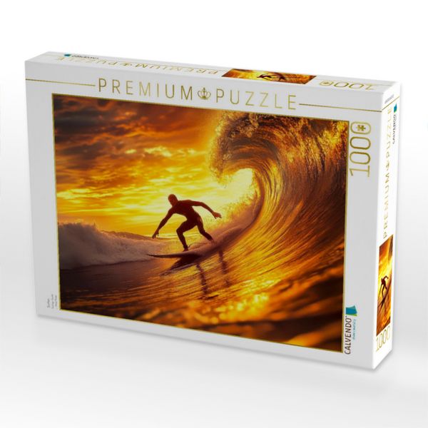 Produktbild: CALVENDO Puzzle Surfen | 1000 Teile Lege-Gr&ouml;&szlig;e 64x48cm Foto-Puzzle f&uuml;r gl&uuml;ckliche Stunden