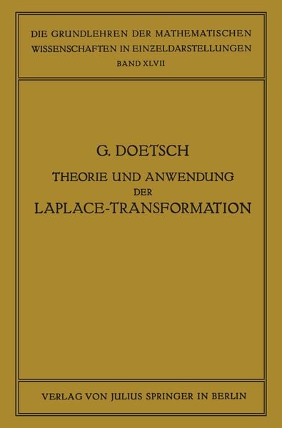 Produktbild: Theorie und Anwendung der Laplace-Transformation