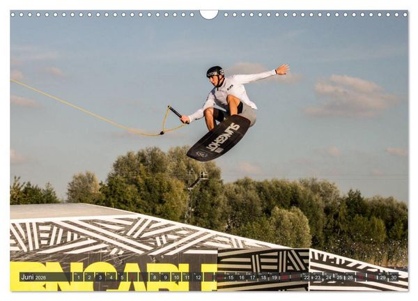 Produktbild: Wakeboarding - make water burn (Wandkalender 2026 DIN A3 quer), CALVENDO Monatskalender
