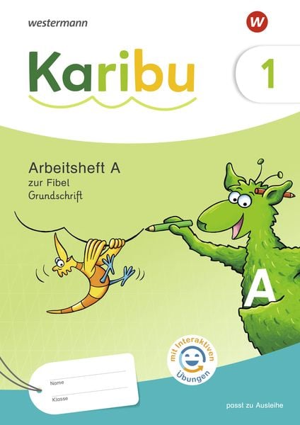 Produktbild: Karibu 1 (A). Arbeitsheft Grundschrift mit interaktiven Übungen zur Fibel Ausleihe