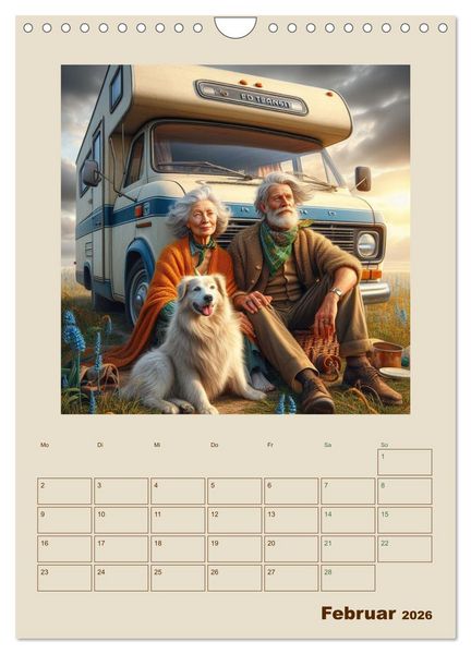 Produktbild: Campingromantik das Leben ist ein Abenteuer (Wandkalender 2026 DIN A4 hoch), CALVENDO Monatskalender