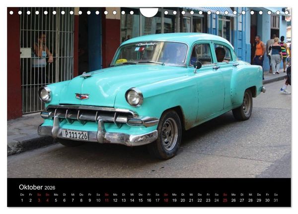 Produktbild: Oldtimertr&auml;ume auf KUBA (Wandkalender 2026 DIN A4 quer), CALVENDO Monatskalender