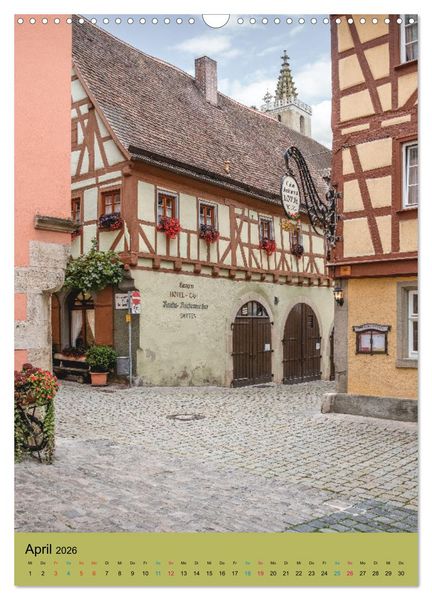 Produktbild: Rothenburg ob der Tauber (Wandkalender 2026 DIN A3 hoch), CALVENDO Monatskalender
