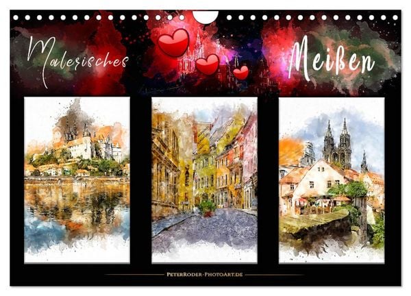 Produktbild: Malerisches Mei&szlig;en (Wandkalender 2026 DIN A4 quer), CALVENDO Monatskalender