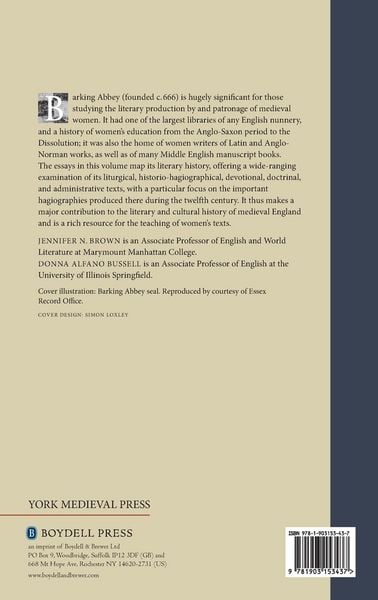Produktbild: Barking Abbey and Medieval Literary Culture