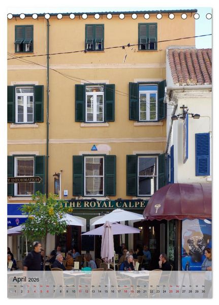Produktbild: Gibraltar - Britische Kolonie am Mittelmeer (Tischkalender 2026 DIN A5 hoch), CALVENDO Monatskalender
