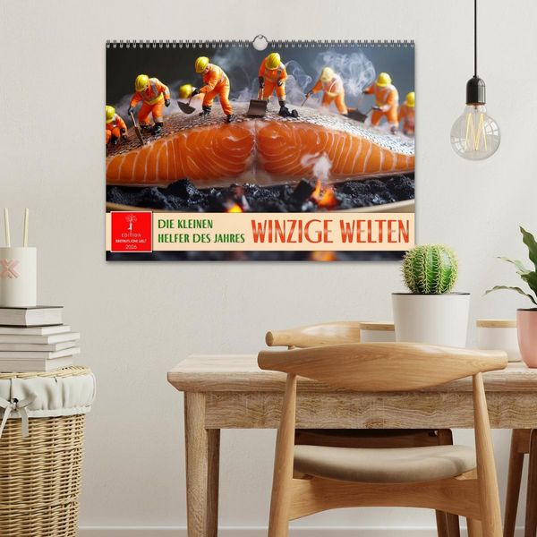Produktbild: Winzige Welten - die kleinen Helfer des Jahres (Wandkalender 2026 DIN A3 quer), CALVENDO Monatskalender
