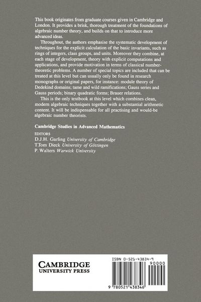Produktbild: Algebraic Number Theory