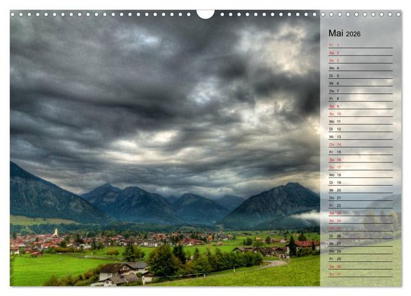 Produktbild: Das Oberstdorfer Allg&auml;u (Wandkalender 2026 DIN A3 quer), CALVENDO Monatskalender