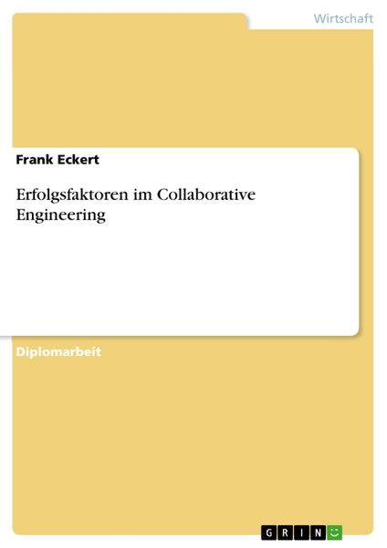Produktbild: Erfolgsfaktoren im Collaborative Engineering
