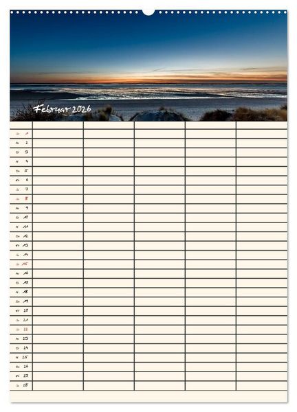Produktbild: Noch mehr F&ouml;hrweh Familienplaner (hochwertiger Premium Wandkalender 2026 DIN A2 hoch), Kunstdruck in Hochglanz