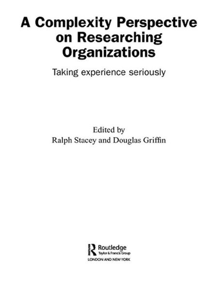 Produktbild: A Complexity Perspective on Researching Organisations