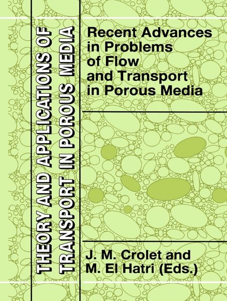 Produktbild: Recent Advances in Problems of Flow and Transport in Porous Media
