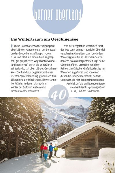 Produktbild: K&uuml;mmerly+Frey Erlebnis Schweiz Wandern im Winter - Wanderf&uuml;hrer