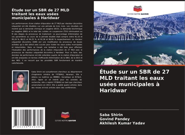 Produktbild: &Eacute;tude sur un SBR de 27 MLD traitant les eaux us&eacute;es municipales &agrave; Haridwar