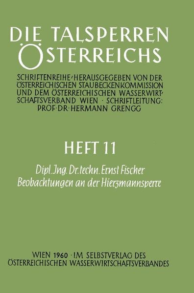 Produktbild: Beobachtungen an der Hirzmannsperre