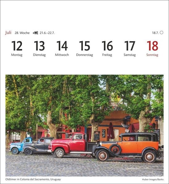 Produktbild: Traumziele Sehnsuchtskalender 2027 - Wochenkalender mit 53 Postkarten