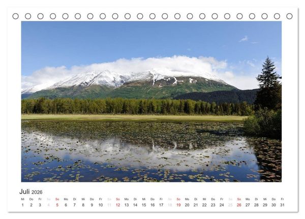 Produktbild: ALASKA - Bilder aus dem S&uuml;den (Tischkalender 2026 DIN A5 quer), CALVENDO Monatskalender