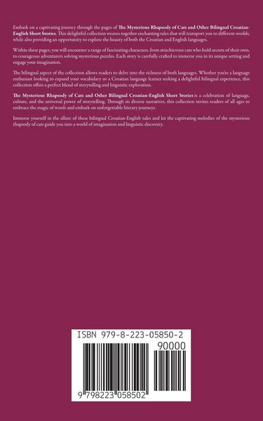 Produktbild: The Mysterious Rhapsody of Cats and Other Bilingual Croatian-English Short Stories