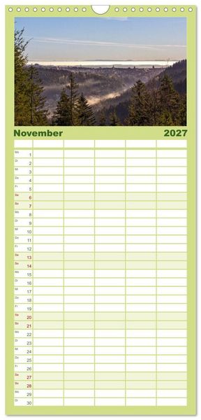 Produktbild: Familienplaner 2027 - Freudenstadt 2027 mit 5 Spalten (Wandkalender, 21 x 45 cm) CALVENDO