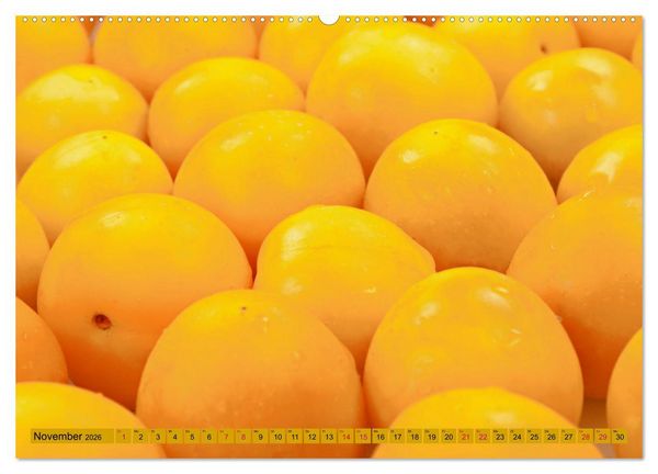 Produktbild: GELB - Gem&uuml;se und Obst - Sonnengereift (hochwertiger Premium Wandkalender 2026 DIN A2 quer), Kunstdruck in Hochglanz