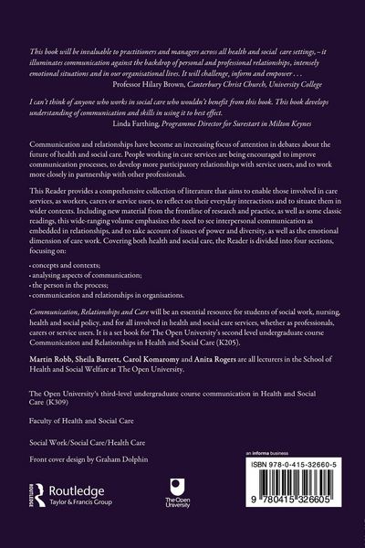 Produktbild: Communication, Relationships and Care