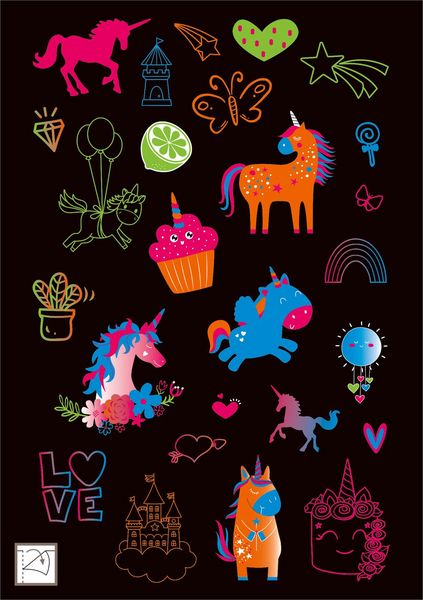 Produktbild: Neon-Sticker