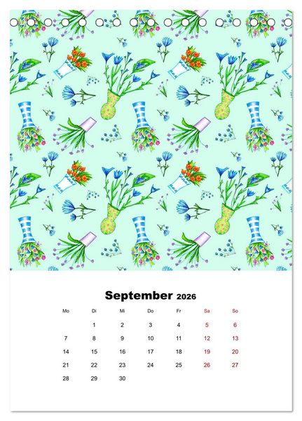 Produktbild: MUSTERMACKE (Tischkalender 2026 DIN A5 hoch), CALVENDO Monatskalender