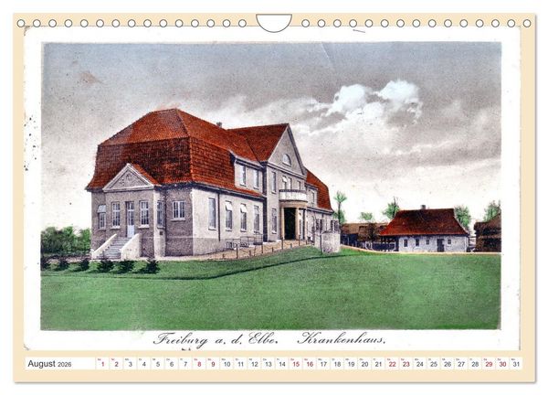 Produktbild: Gru&szlig; aus Freiburg an der Elbe (Wandkalender 2026 DIN A4 quer), CALVENDO Monatskalender