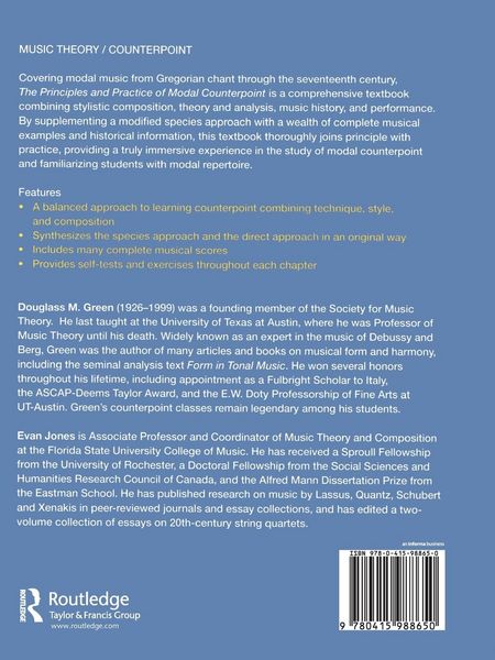 Produktbild: The Principles and Practice of Modal Counterpoint