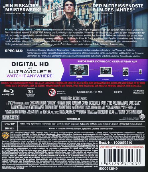 Dunkirk  (+ Bonus-Blu-ray)