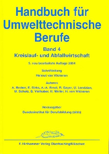 Hdb. Umwelttechn. Berufe Bd. 4