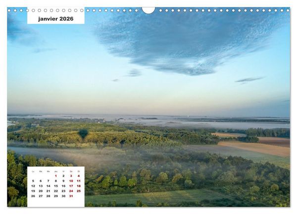 Produktbild: D&eacute;couverte de la Loire vue du ciel (Calendrier mural 2026 DIN A3 vertical), CALVENDO calendrier mensuel