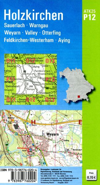 Produktbild: ATK25-P12 Holzkirchen (Amtliche Topographische Karte 1:25000)