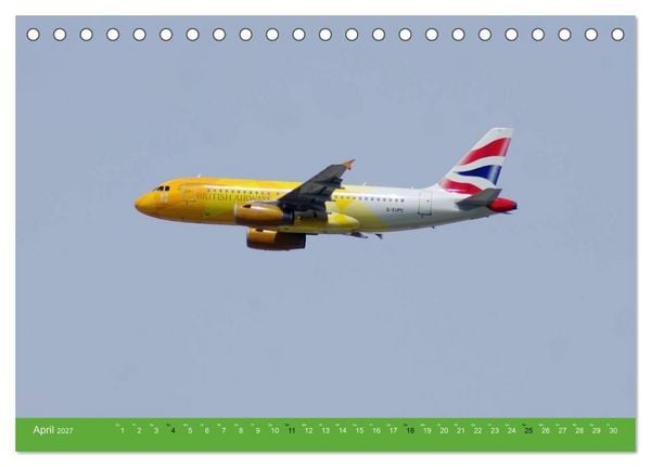 Produktbild: Die sch&ouml;nsten Flugzeug-Bemalungen (Tischkalender 2027 DIN A5 quer), CALVENDO Monatskalender