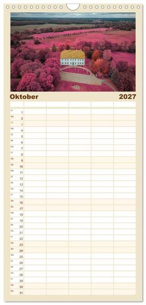Produktbild: Familienplaner 2027 - Die Lausitz - Region im Wandel mit 5 Spalten (Wandkalender, 21 x 45 cm) CALVENDO