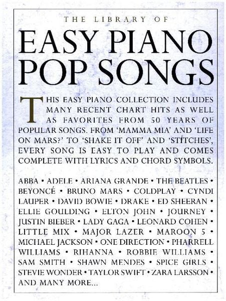 Produktbild: The Library Of Easy Piano Pop Songs