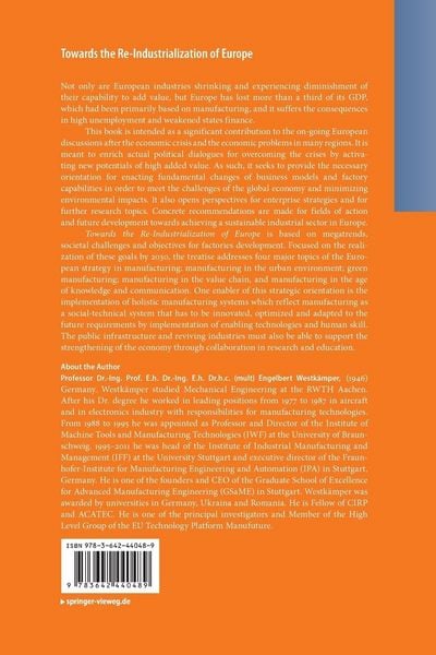Produktbild: Towards the Re-Industrialization of Europe