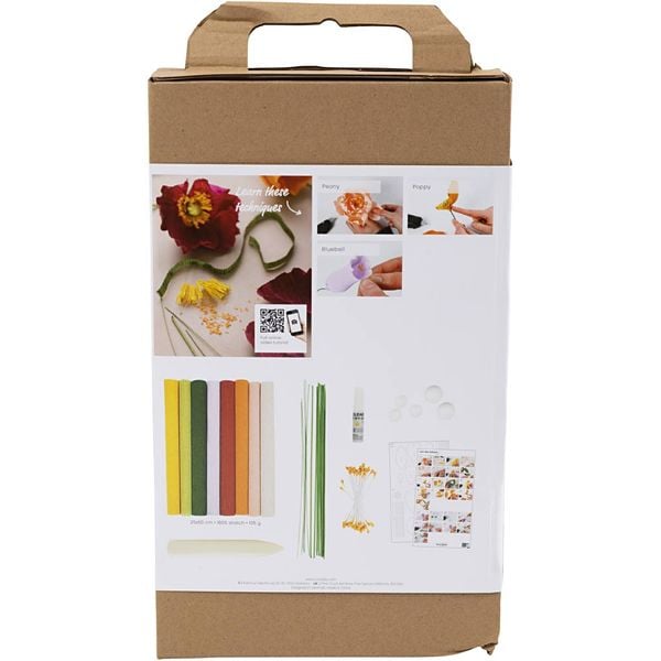 Produktbild: Creativ Company DIY Sets Krepppapier Starter Kreativ Set Krepppapier, Sortierte Farben, 105 g, Kreativ Box