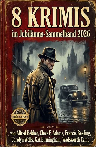 Produktbild: 8 Krimis im Jubil&auml;ums-Sammelband 2026