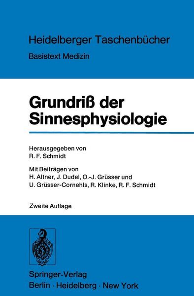 Produktbild: Grundri&szlig; der Sinnesphysiologie