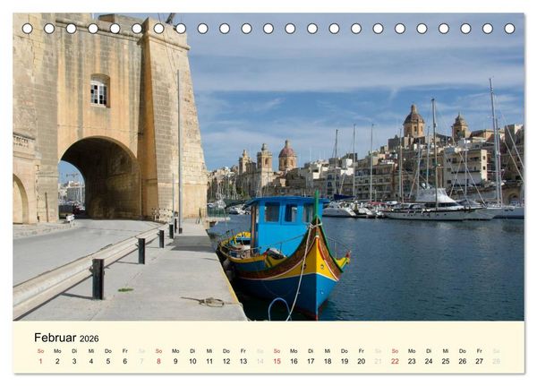 Produktbild: Malta und Gozo, Perlen im Mittelmeer (Tischkalender 2026 DIN A5 quer), CALVENDO Monatskalender
