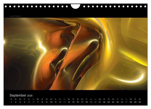 Produktbild: Abstrakte Kunst (Wandkalender 2026 DIN A4 quer), CALVENDO Monatskalender