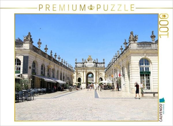 CALVENDO Puzzle Vom Place Stanislas zum Arc Héré in Nancy | 1000 Teile Lege-Größe 64x48cm Foto-Puzzle für glückliche Stunden