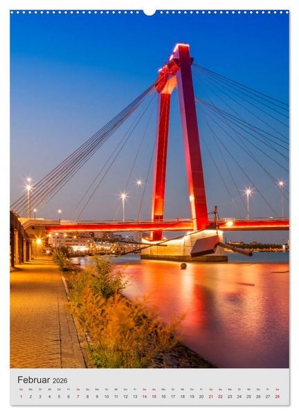 Produktbild: ROTTERDAM Impressionen bei Tag und Nacht (Wandkalender 2026 DIN A2 hoch), CALVENDO Monatskalender