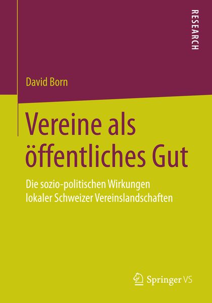 Produktbild: Vereine als &ouml;ffentliches Gut