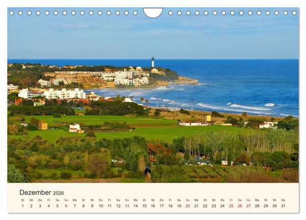 Produktbild: Costa Dorada - Die Goldene K&uuml;ste Spaniens (Wandkalender 2026 DIN A4 quer), CALVENDO Monatskalender