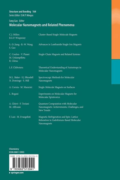 Produktbild: Molecular Nanomagnets and Related Phenomena