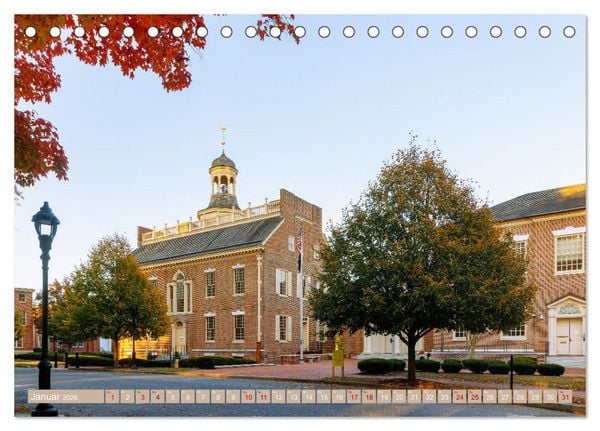 Produktbild: Delaware. Kleine Perle an der Ostk&uuml;ste der USA (Tischkalender 2026 DIN A5 quer), CALVENDO Monatskalender