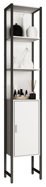 Produktbild: Holz Metall Badm&ouml;bel Badschrank Hochschrank Edino